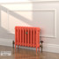 CI-RK460-ORG-LG-LS03 - Rook Orange 2 Column Victorian Cast Iron Radiator H460mm x W398mm CI-RK460-ORG-LG-LS03 - Rook Orange 2 Column Victorian Cast Iron Radiator H460mm x W398mm